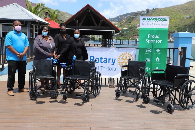 NAGICO & Rotary Club of Tortola donate wheelchairs to BVIPA