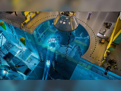 The world's 'biggest and deepest' swimming pool is to be built in the UK. It will descend 164 feet