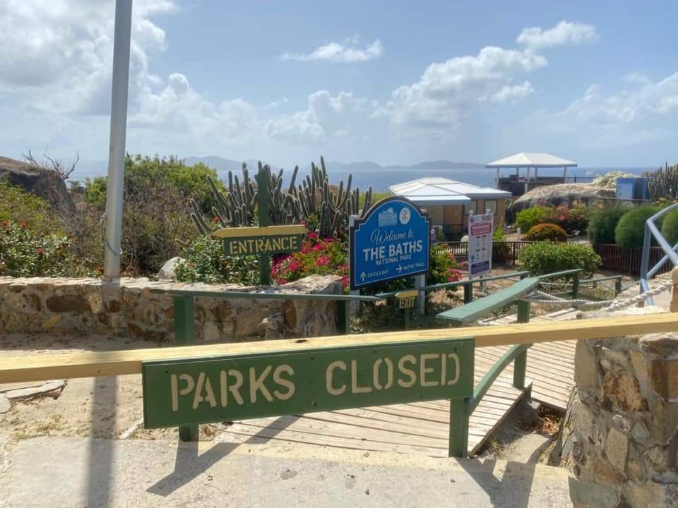 The Baths closed to residents from 9am to 2pm on cruise ship days