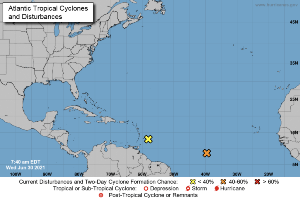 Two weather systems form! One showing signs of development