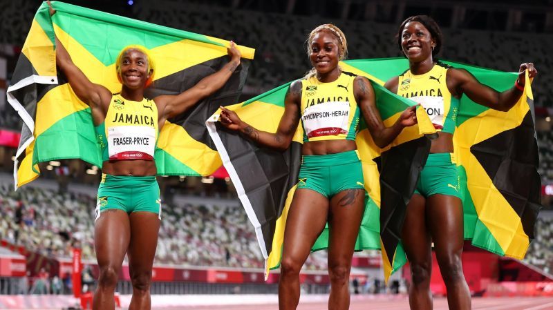 Jamaica sweeps women's 100-meters finals in Tokyo Olympics