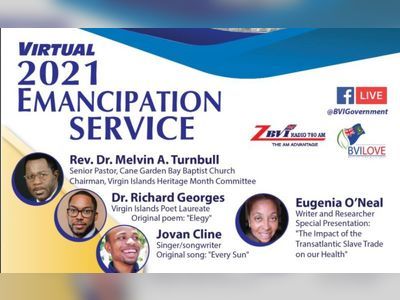 2021 Emancipation Service to be held virtually on August 1