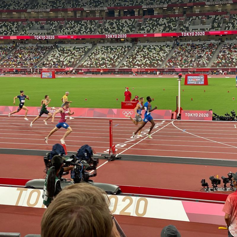 Kyron A. McMaster wins semi-final of Olympic 400m Hurdles