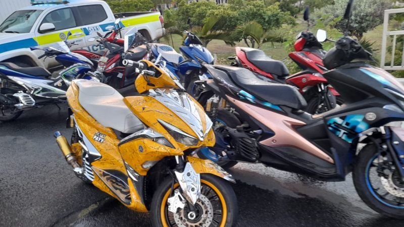 12 scooters seized; 2 persons arrested in major weekend sweep