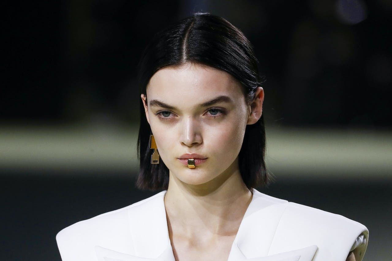 The Lip Piercing Trend, As Seen From Balmain and Angelina Jolie