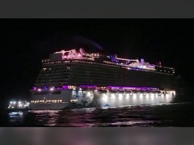 Grounded cruise ship carrying thousands refloated