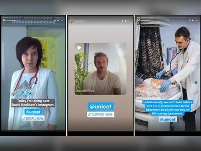 David Beckham hands Instagram account to Ukrainian doctor in Kharkiv