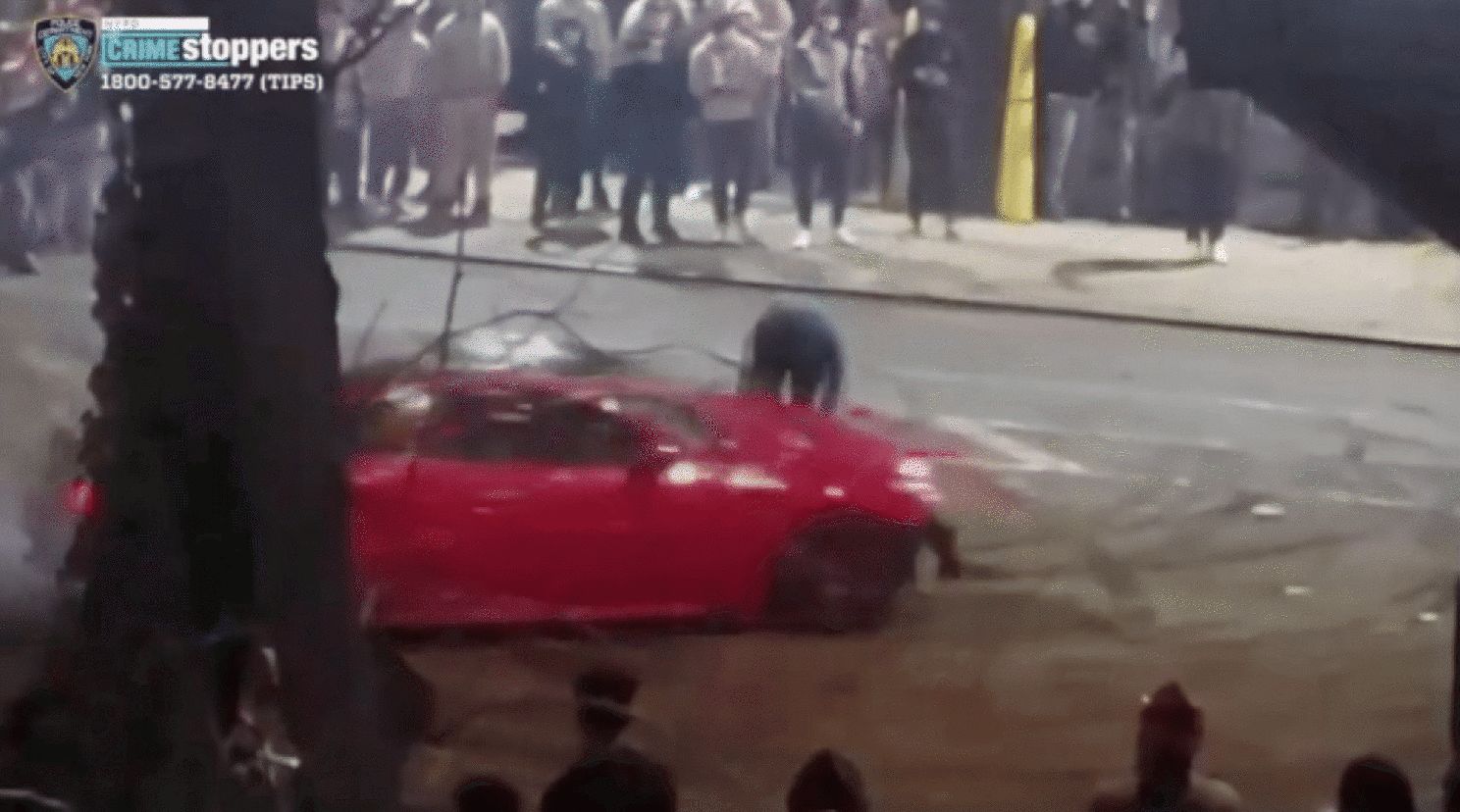 Driver runs over man while doing donuts in Manhattan, video shows