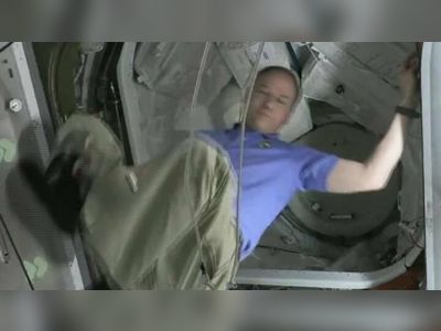 Millionaire space tourists welcomed aboard space station after paying $55m each