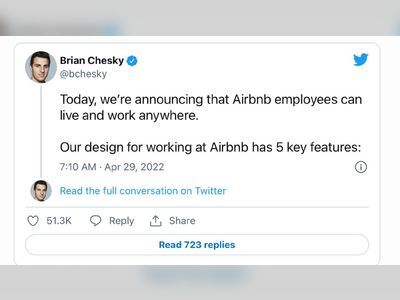 Airbnb says staffers can work remotely forever, if they want
