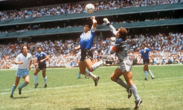 Diego Maradona ‘hand of God’ shirt sold for record £7.1m at auction