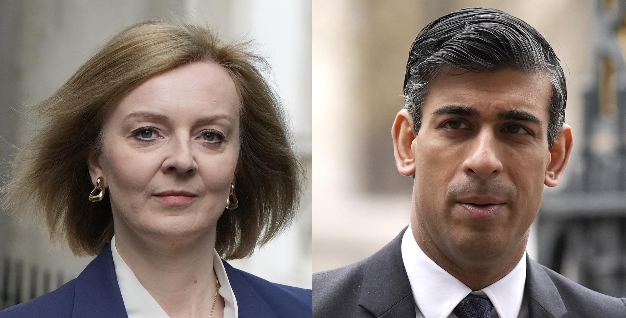 2 UK leadership contenders spar over tax in TV debate