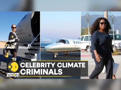 Paper straws for you, private jets for celebs?