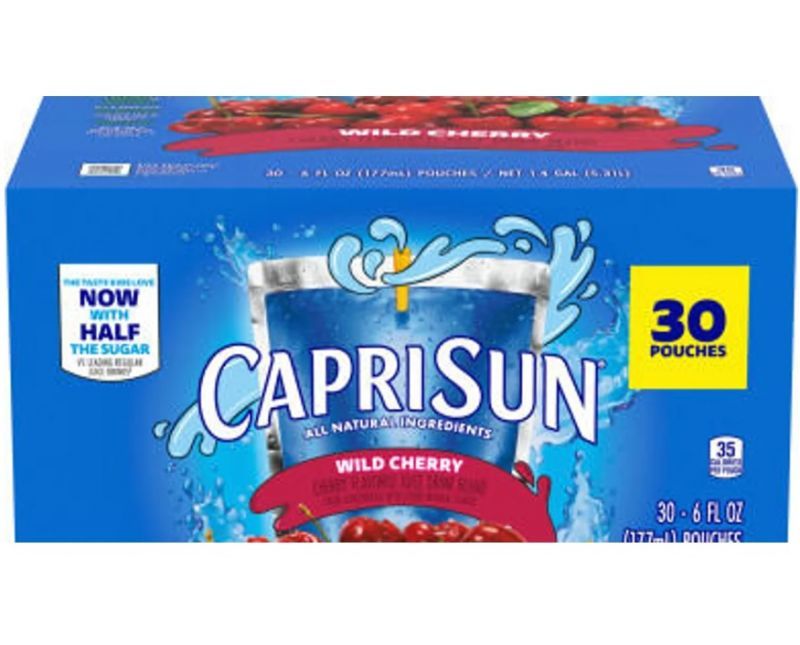 5,760 cases of Capri Sun ‘Wild Cherry’ juice being recalled