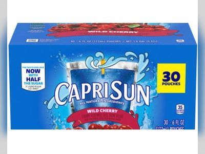 5,760 cases of Capri Sun ‘Wild Cherry’ juice being recalled