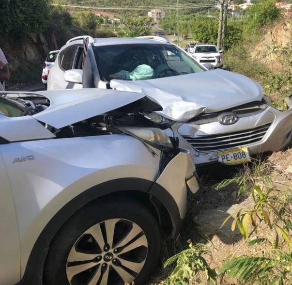 Police & wife among 3 reportedly rushed to hospital after car collision