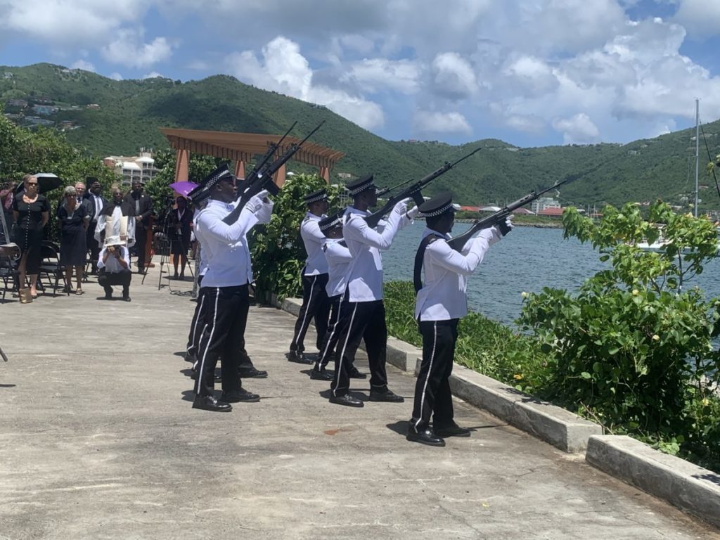BVI holds gun salute for the Queen