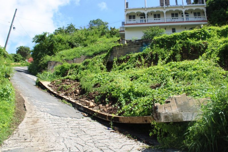 Retaining wall collapses @ Manuel Reef