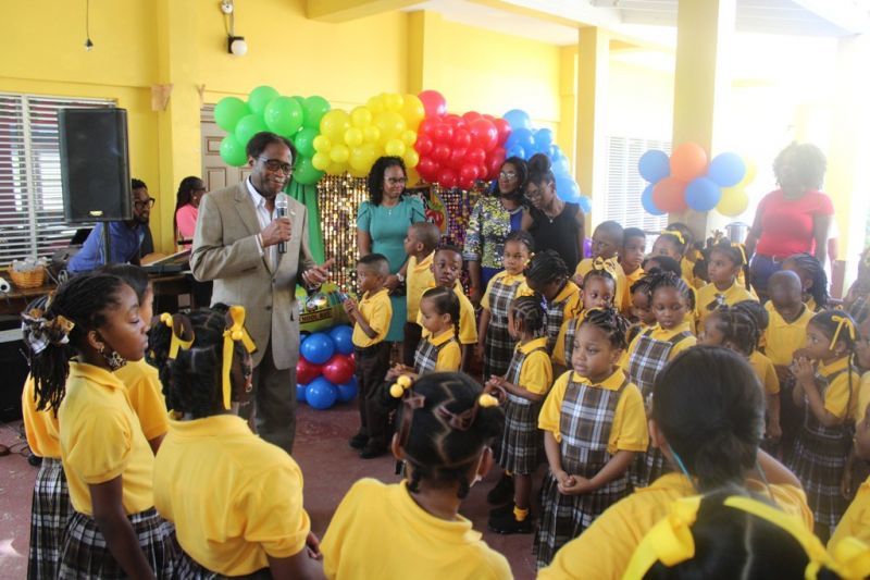 Ebenezer Thomas Primary students return to grand reception