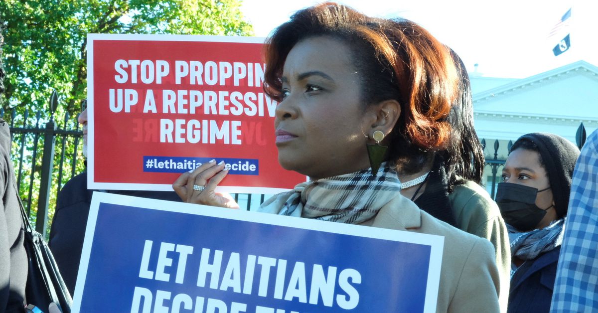 Haiti activists rally at White House seeking end of U.S. support for Henry