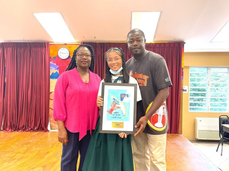 St George’s Secondary student wins Anegada Lobster Festival Art Competition