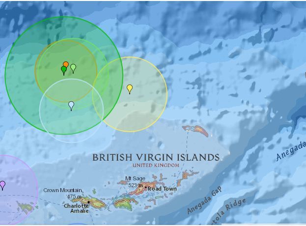 Series of earthquakes recorded near VI/USVI within past 10 hours