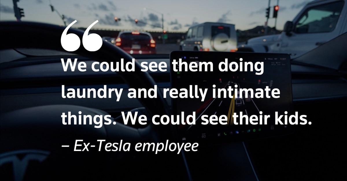Tesla workers shared sensitive images recorded by customer cars