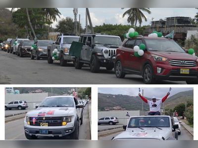 VIP & NDP wrap up political campaign with motorcades