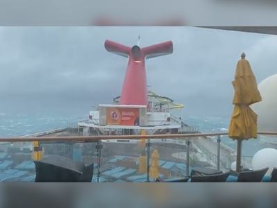 Carnival Sunshine Ship Hit by Rough Seas on Return to Charleston, South Carolina